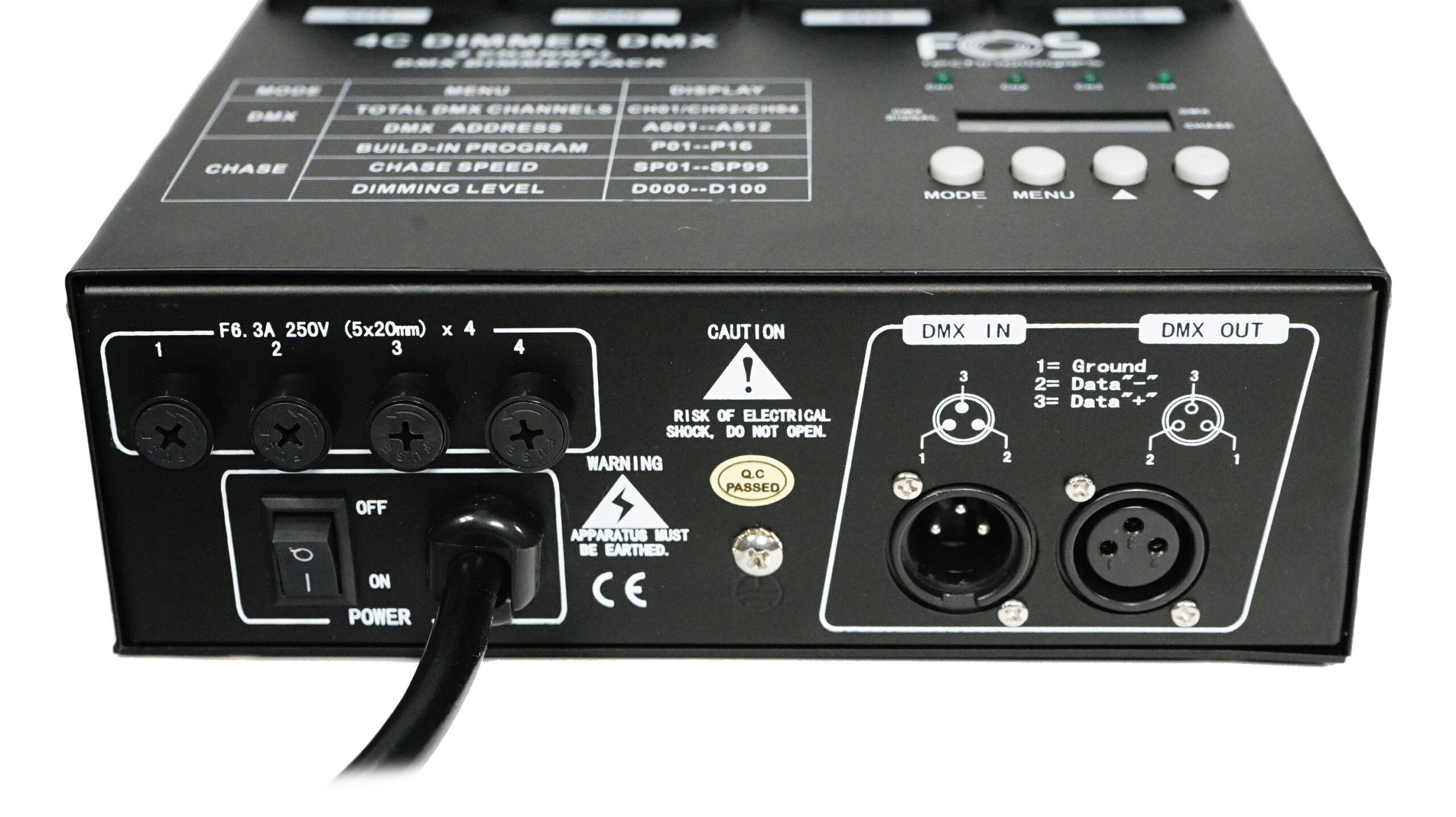 FOS 4ch Dimmer DMX Görsel 3